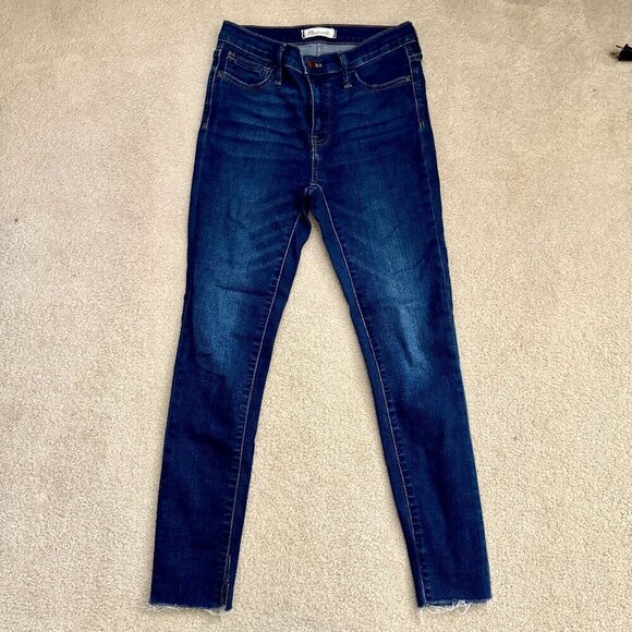 Madewell Jeans 9" Mid-Rise Skinny Jeans Size 26 - Picture 1 of 6